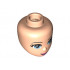 Mini Doll, Head Friends with Bright Light Blue Eyes, Dark Pink Lips and Open Mouth Pattern : {светло нуга}