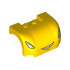 Vehicle, Mudguard 3 x 4 x 1 2/3 Curved with Front with Headlights and Smile with Teeth Pattern : {ярко жълт}