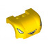 Vehicle, Mudguard 3 x 4 x 1 2/3 Curved with Front with Headlights and Open Smile with Teeth Pattern : {ярко жълт}