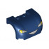 Vehicle, Mudguard 3 x 4 x 1 2/3 Curved with Front with Headlights, Yellow Blinkers and Laugh with Teeth Pattern : {земно син}