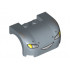 Vehicle, Mudguard 3 x 4 x 1 2/3 Curved with Front with Headlights, Yellow Blinkers and Smile with Teeth Pattern : {пясъчно син}
