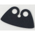Minifigure, Cape Cloth, High Rounded Collar: {черен}