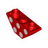 Slope, Inverted 45 3 x 1 Double with White Polka Dots Pattern: {ярко червен}