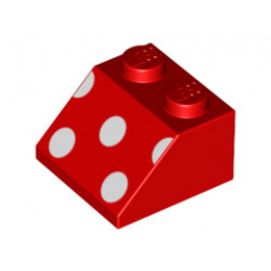 Покривна плочка 2X2 45° № 22: {ярко червен}