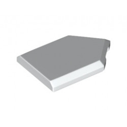 Плоска плочка 2х3 с ъгъл : {бял}