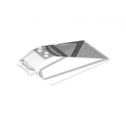 Windscreen 8 x 4 x 2 with 2 Studs and Bar Handle with Silver Cockpit Window Frames with Rivets Pattern : {прозрачен}