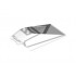 Windscreen 8 x 4 x 2 with 2 Studs and Bar Handle with Silver Cockpit Window Frames with Rivets Pattern : {прозрачен}