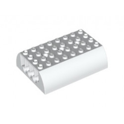 Slope, Curved 6 x 8 x 2 Double : {бял}