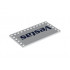 Tile, Modified 6 x 12 with Studs on Edges with 'Vestas' Logo Pattern: {бял}