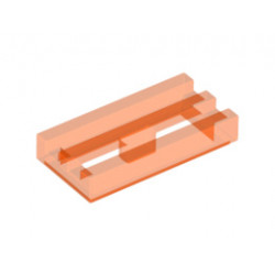 Решетка на радиатор 1X2 : {прозрачно флуорисциращо червеникаво оранжев}