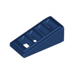 Покривна плочка с решетка 1X2x2/3: {земно син}