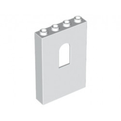 Стенен елемент 1X4X5 със заоблен процеп : {бял}