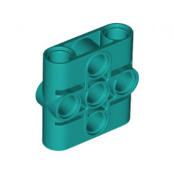 Свързваща полугреда 1X3X3: {ярко синьо-зелен}