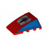 Wedge 4 x 4 No Studs with Web and Black Spider Pattern: {ярко червен}