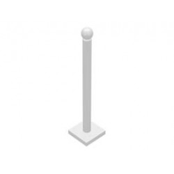 Belville Umbrella Stand with Square Base: {бял}