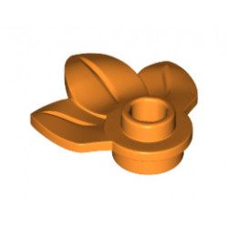 Растение с плочка 1х1 и 3 листа: {ярко оранжев}