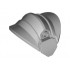 Large Figure Armor, Shoulder - 2 x 4 Brick Base with Curved Ends and Side Studs: {умерено каменно сив}