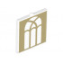 Glass for Window 1 x 2 x 2 with Arched Gold Window Pattern : {прозрачен}