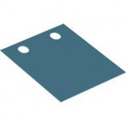 Minifigure, Utensil Painting Canvas, Traditional Starched Fabric Rectangle with 2 Holes, Pawprints Appear when Wet Pattern: {умерено небесносин}