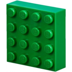 Magnet Brick, Modified 4 x 4 Sealed Base: {тъмно зелен}