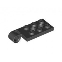 Плочка с панта 2X4 с 2 дупка Ø4.85 горна: {черен}
