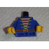Torso Pirate Open Jacket over Striped Vest and Belt Pattern, Inside with Ribs (Reissue) / Blue Arms / Yellow Hands: {ярко син}
