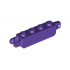Hinge Brick 1 x 4 Locking, 9 Teeth with 1 Finger Vertical End and 2 Fingers Vertical End, 9 Teeth: {светло виолетов}