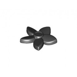 Friends Accessories Hair Decoration, Flower with Pointed Petals and Pin: {черен}