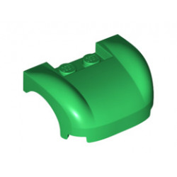 Vehicle, Mudguard 3 x 4 x 1 1/3 Curved Fenders: {тъмно зелен}