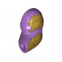 Arm Giant, Left with Gold Armor Pattern: {умерено лавандулов}