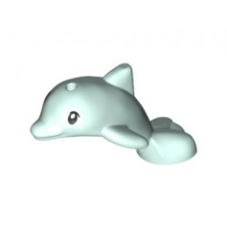 Dolphin Baby, Friends, Jumping with Black Eyes Pattern: {аквамарин}