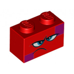 Тухличка 1X2 No.: {ярко червен}