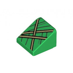 Покривна плочка 1X1x2/3 No. 2: {тъмно зелен}