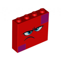 Тухличка 1X4X3, No. 2: {ярко червен}