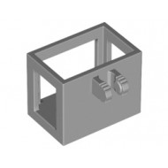 Crane / Bucket Lift Basket 2 x 3 x 2 with Locking Hinge Fingers : {умерено каменно сив}