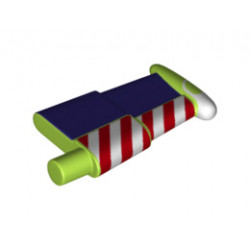 Minifigure, Spacesuit Wing with Red and White Stripes and Purple Wing Surface Pattern (Buzz Lightyear) : {ярко жълто-зелен}