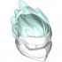 Minifigure, Headgear Ninjago Wrap Type 5 with Trans-Light Blue Energy Effect Pattern: {бял}