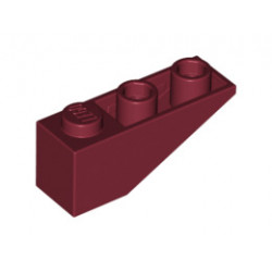 Покривна плочка 1X3/25° инверсна : {нов тъмно червен}
