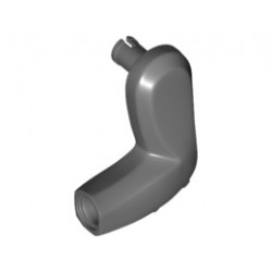 Dinosaur Limb Small Arm with Pin and 2 Elbow Spikes Left: {тъмно каменно сив}