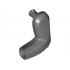Dinosaur Limb Small Arm with Pin and 2 Elbow Spikes Left: {тъмно каменно сив}