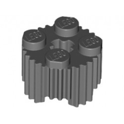 Профилирана тухличка Ø15.83 с кръстат отвор: {тъмно каменно сив}
