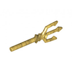 Minifigure, Weapon Trident : {топло златист}