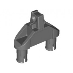 Hinge 1 x 3 with Two Pins, Locking 1 Finger : {тъмно каменно сив}