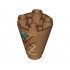 Cone 2 x 2 x 2 Inverted with Waffle, Arms, Turquoise Collar, White Shirt and Gold Tie Pattern: {умерен нуга}