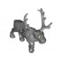 Reindeer, Frozen with Light Bluish Gray Antlers and Fur around Neck Pattern (Sven) : {тъмно каменно сив}
