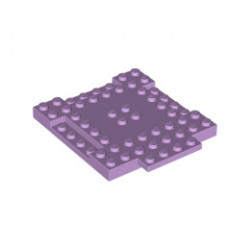 Плочка 8X8X6,4, 3 изрязана, 1 крило: {лавандулов}
