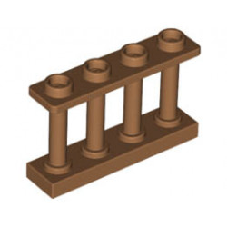 Ограда 1X4x2 с 4 стъда: {умерен нуга}