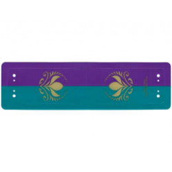 Plastic Canopy with Purple and Dark Turquoise Stripes and Arendelle Crest Flowers Pattern: {неопределен}