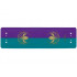 Plastic Canopy with Purple and Dark Turquoise Stripes and Arendelle Crest Flowers Pattern: {неопределен}