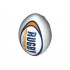 Sports Football / Rugby Ball with Dark Blue and Orange 'RUGBY SUPREME' Pattern: {бял}